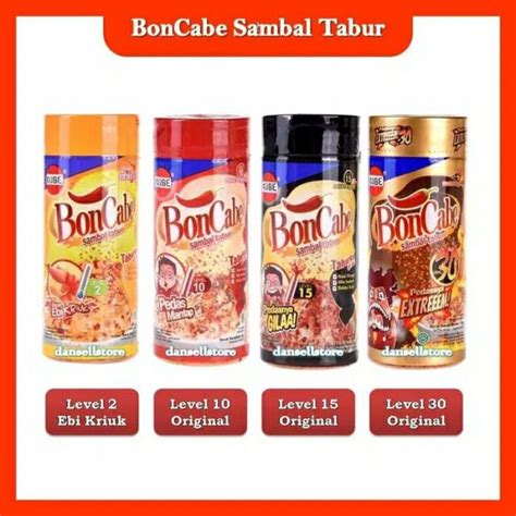 Jual BON CABE SAMBAL TABUR BOTOL BONCABE BOTAL SAMBAL TABUR LEVEL 10