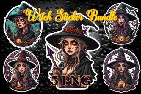 Witch Sticker Bundle Graphic By Creative Art Creative Fabrica