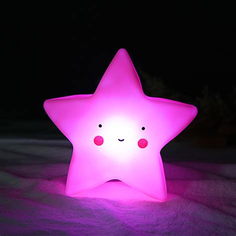 Lovely Night Lamp Table Star Light Baby Nursery Lamp Children Bedside ...