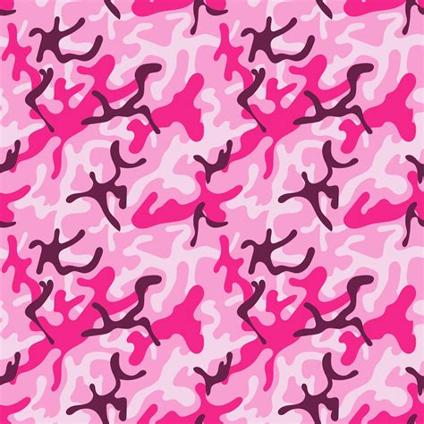 Vector Camouflage Pattern For Pink Clothing Design Vector Art