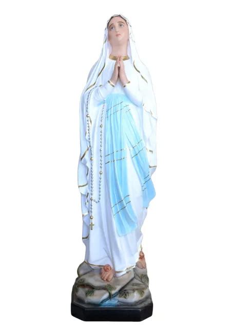 Our Lady Of Lourdes Fiberglass Statue Cm Picclick Uk