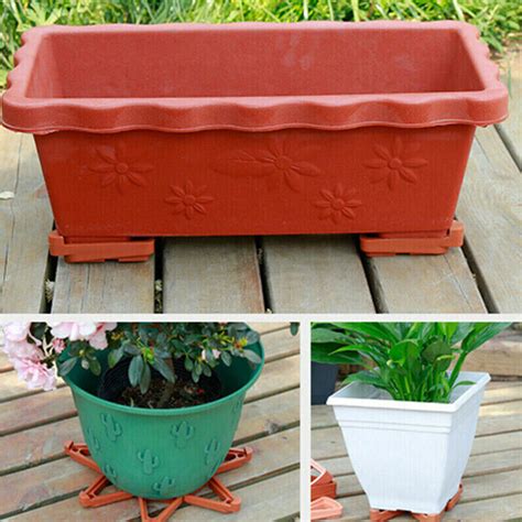 12 24PCS Invisible Low Profile Flower Pot Feet Garden Plant Footrest