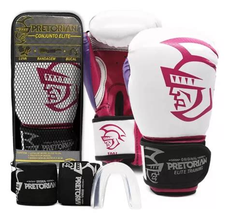 Kit Pretorian Boxe Muay Thai Luva Bandagem Bucal Bolsa Frete Gr Tis