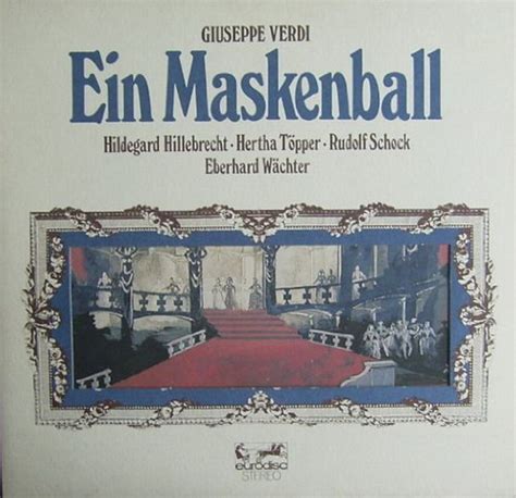 Verdi Ein Maskenball Giuseppe Verdi Heinrich Hollreiser Chor Und