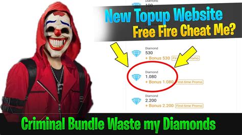 How To Get Cheap Diamonds Topup In Free Fire Criminal Bundle Waste My