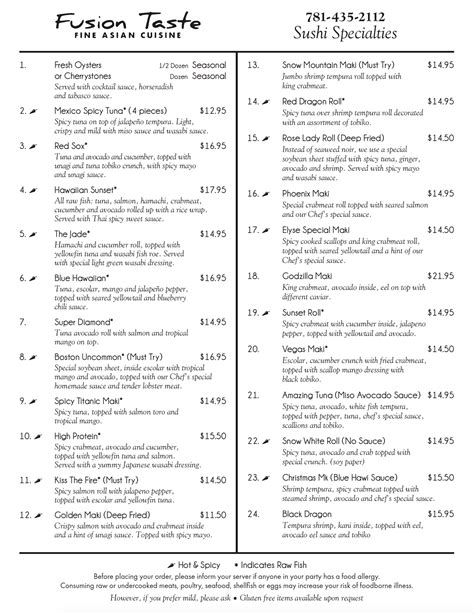 Fusion Taste Stoneham | Lowest Price Online Order | 19 Franklin Street