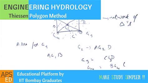 Thiessen Polygon Method Engineering Hydrology Youtube