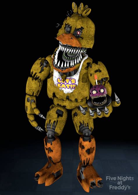 Sfm Fnaf Nightmare Chica Poster By Mysticmcmfp On Deviantart Fnaf