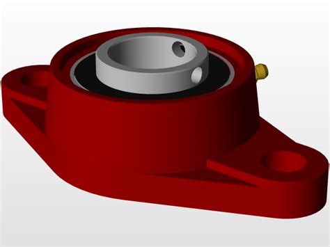 Bearing Ucfl 3d Cad Model Library Grabcad