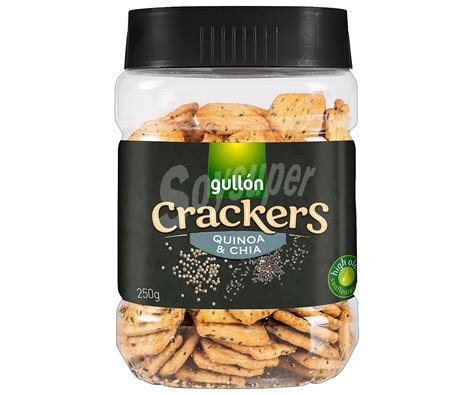 Gullón Crackers saladas sabor quinoa y chia 250 g