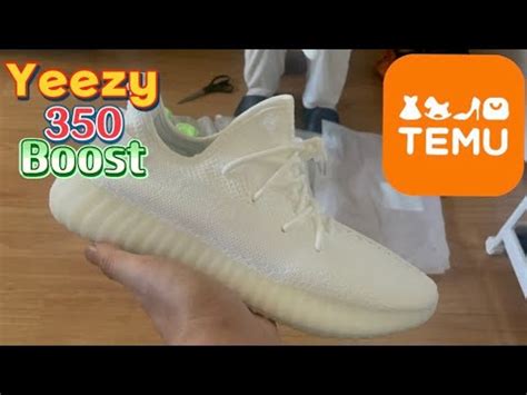 Temu Yeezy Boost 350 Unboxing Review YouTube