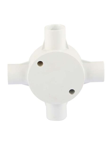 Electric Round Box 4 Way X 34 White