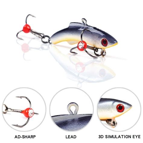 Jigging Winter Ice Fishing Lure Ad Sharp Lead Hard Hook High Quality Ebay