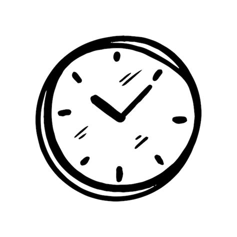 Premium Vector Doodle Hand Drawn Clock Time Timer Fast Speed Alarm