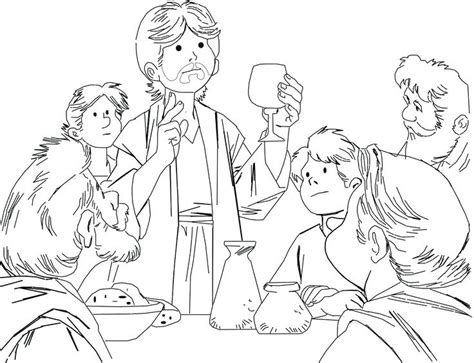 Last Supper Coloring Pages Free At Getdrawings Free Download