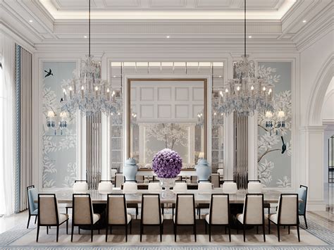 Living Dining Private Villa Saudi Behance