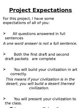 Project Make Your Own Civilization By Miss Shawberry Tpt