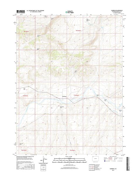 MyTopo Sunbeam Colorado USGS Quad Topo Map