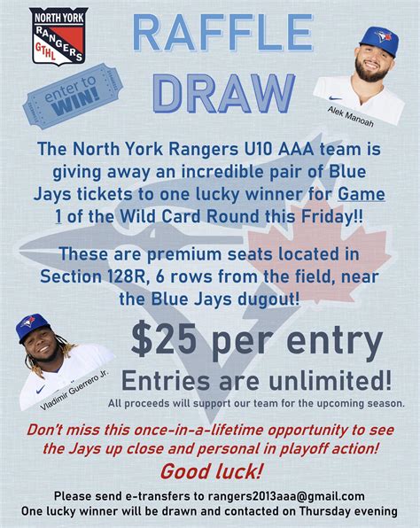 Contest for lower bowl tickets : r/Torontobluejays