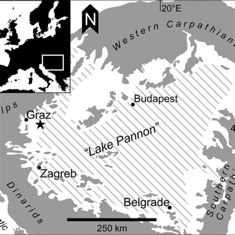 Geographic Overview Of The Pannonian Basin A Geographic Location Of