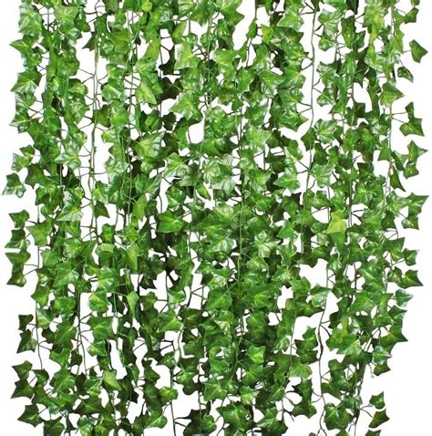 Giftale 168 Feet 24 Strands Artificial Ivy Leaf Plants Vine Hanging