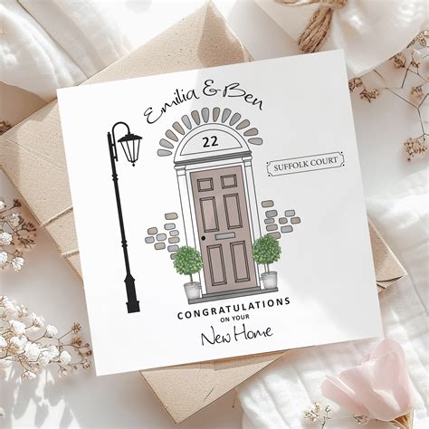 Handmade New Home "Front Door" - Handmade Cards -Pink & Posh