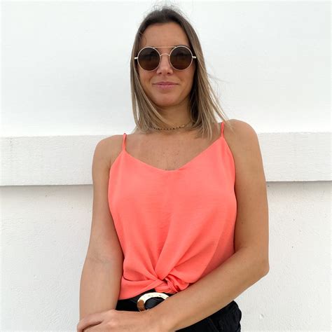 Regata De Alcinha Alfaiataria Crepe Nude Shopee Brasil