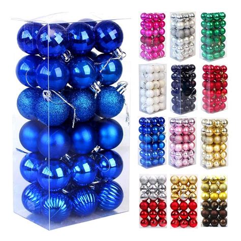 24Pcs Set Shatterproof Christmas Hanging Balls Christmas Tree Ball