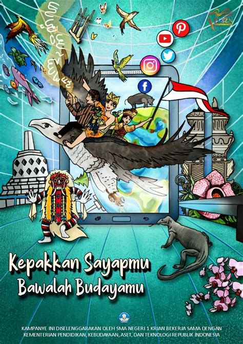 Desain Poster Digital Keanekaragaman Budaya Di Indonesia Fotografi