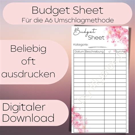 Dieser Artikel ist nicht verfügbar Etsy Budget planning Budget