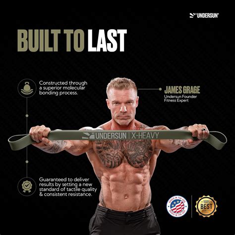 Undersun Resistance Bands for Working Out 5-120 lbs Fitness & Stretch