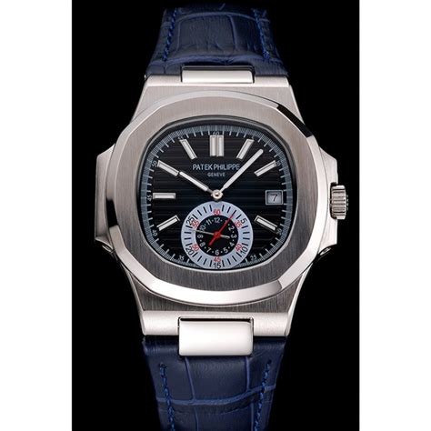 Patek Philippe Nautilus Quadrante Blu Cassa In Acciaio Cinturino In