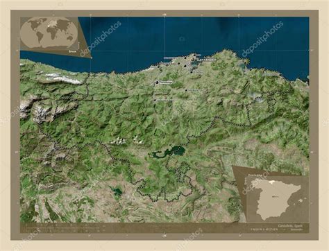 Cantabria Autonomous Community Of Spain High Resolution Satellite Map