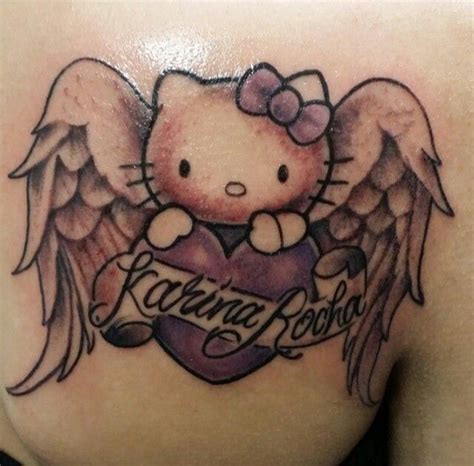 My Hello Kitty Angel Memorial Tattoo Hello Kitty Tattoos Tattoos