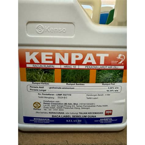 KENPAT 1L 4L Racun Rumput Sambau Kerbau Shopee Malaysia