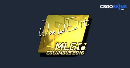 Sticker WorldEdit Gold MLG Columbus 2016 CSGOSKINS GG