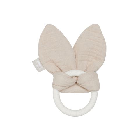 Anneau De Dentition En Silicone Bunny Ears Nougat Jollein Anneaux De