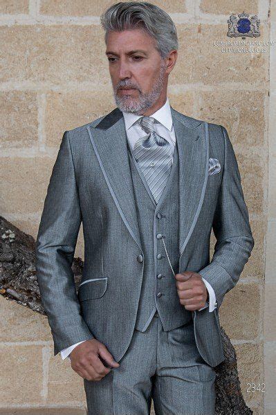 Traje Gris Claro Lana Mohair Alpaca Mario Moyano Light Grey