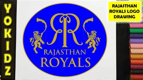 How To Draw Rr Logo Rajasthan Royals Logo Drawing Rr Logo Drawing