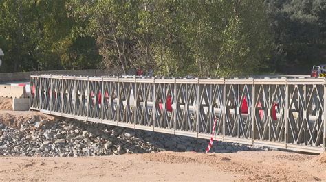 Abiertos dos puentes provisionales más para comunicar Aldea del Fresno