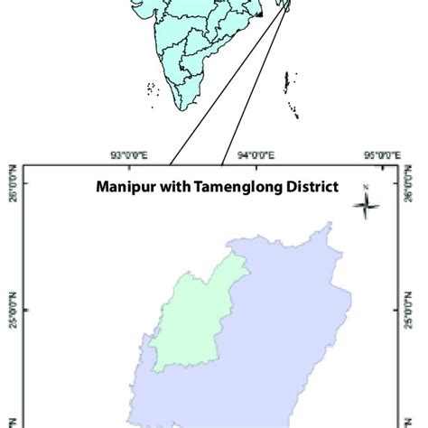 Location Of The Study Area In Manipur Download Scientific Diagram