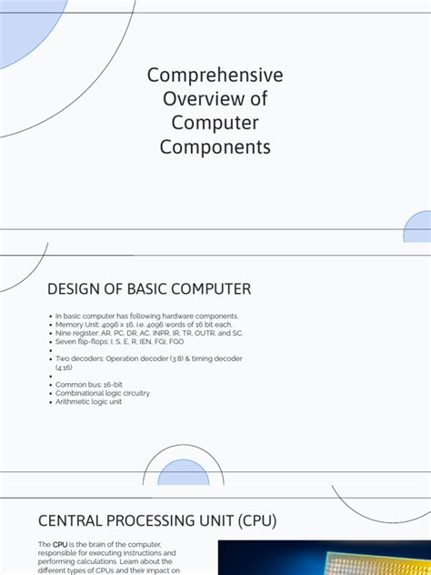 slidesgo comprehensive overview  computer components