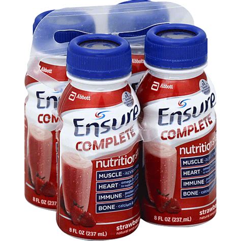 Ensure Complete Nutrition Shake Strawberry Ct Drinks Shakes