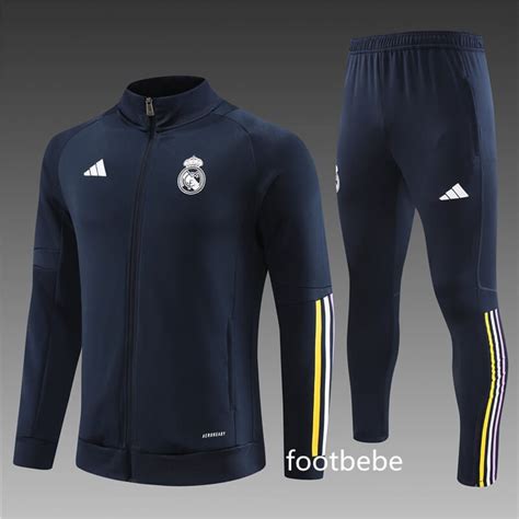 Ensemble Veste Real Madrid Homme Bleu Royal Footbebe