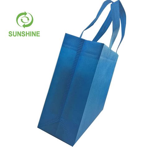 Colorful Eco Friendly Shopping Spunbond Pp Nonwoven Fabric Handle Bags