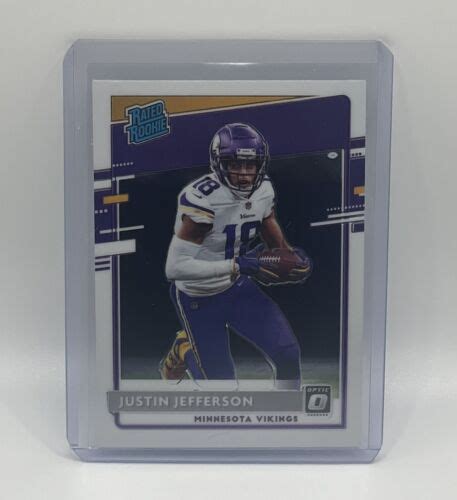 2020 Donruss Optic Justin Jefferson 163 RC Rated Rookie Minnesota