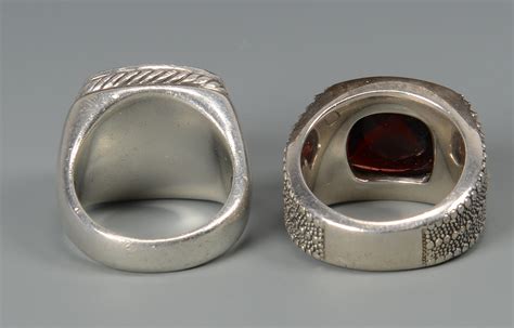 Lot 796: 2 David Yurman Men's rings | Case Auctions