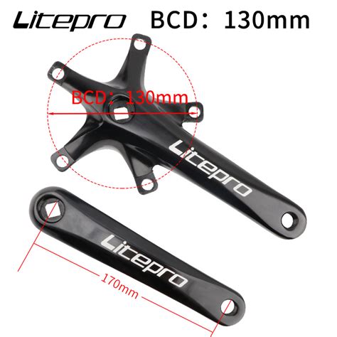 Litepro Mtb Bike Square Crank Arm Mm Five Claw Crankset Mountain