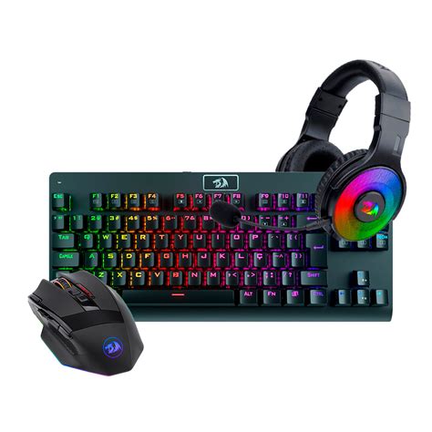 Kit Gamer Redragon Teclado Dark Avenger Preto K568RGB 2 Mouse