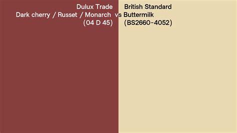 Dulux Trade Dark Cherry Russet Monarch 04 D 45 Vs British